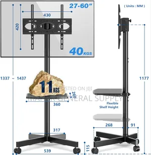 Heavy Duty Rolling Tv Stand