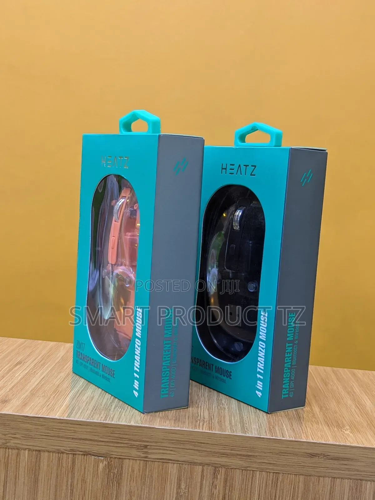 HEATZ Transparent, Bluetooth, Wireless Rechargeable Mouse.