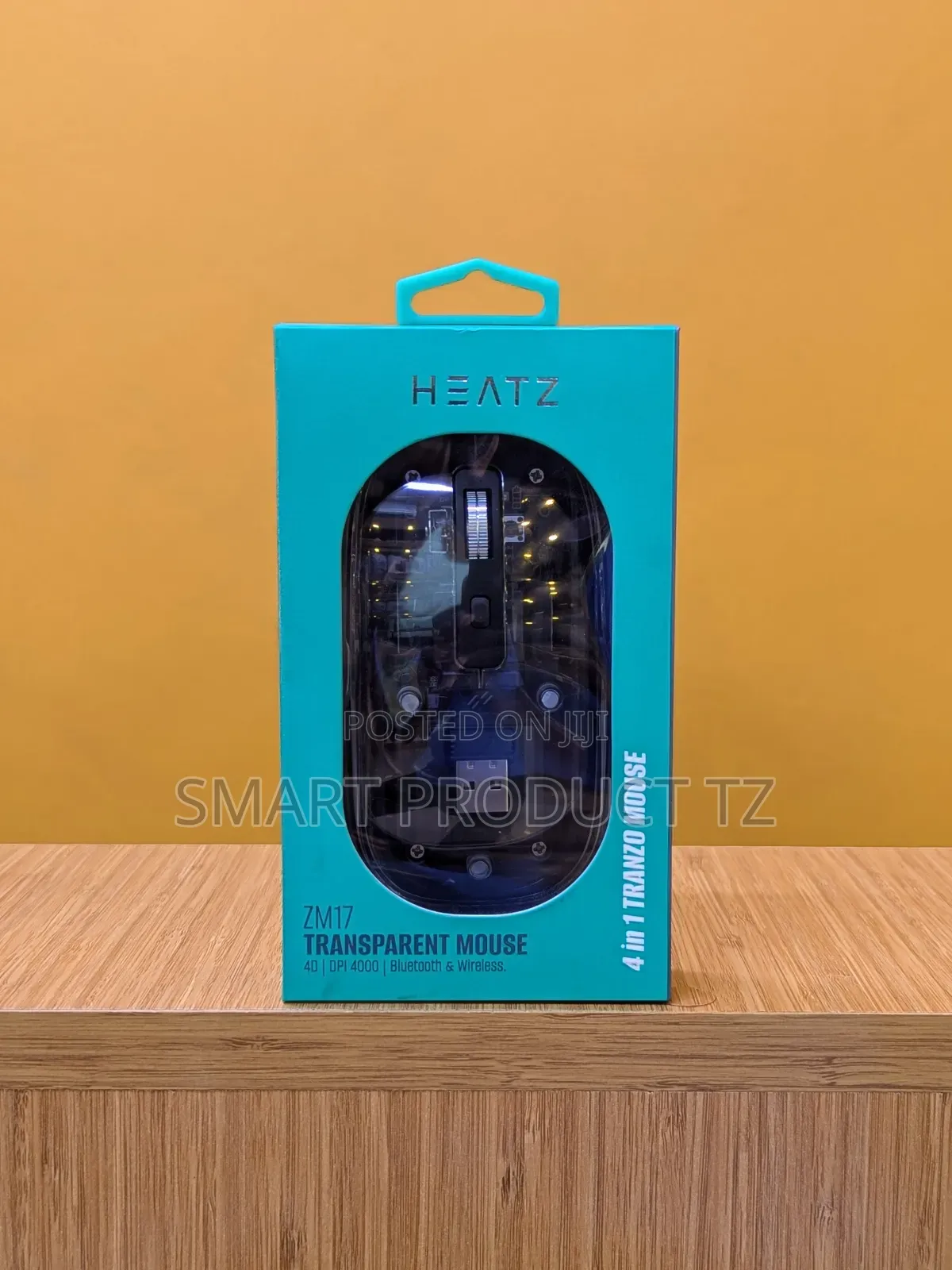 HEATZ Transparent, Bluetooth, Wireless Rechargeable Mouse.