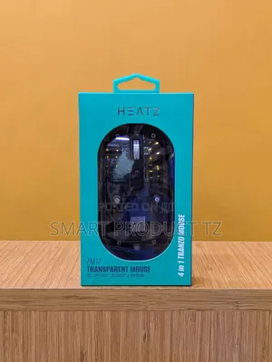 HEATZ Transparent, Bluetooth, Wireless Rechargeable Mouse.