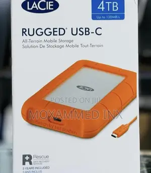 Lacie 4tb Up to 130mb/S Rugged Usb-C