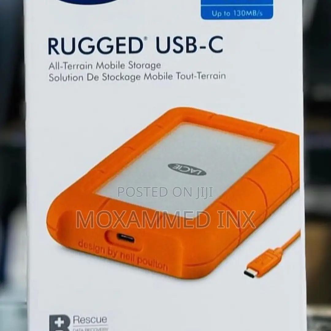 Lacie 4tb Up to 130mb/S Rugged Usb-C