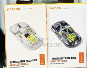 Porodo Transparent Dual-Mode Wireless Mouse