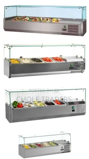 5-pans Refrigerated Salad Bar Display Unit