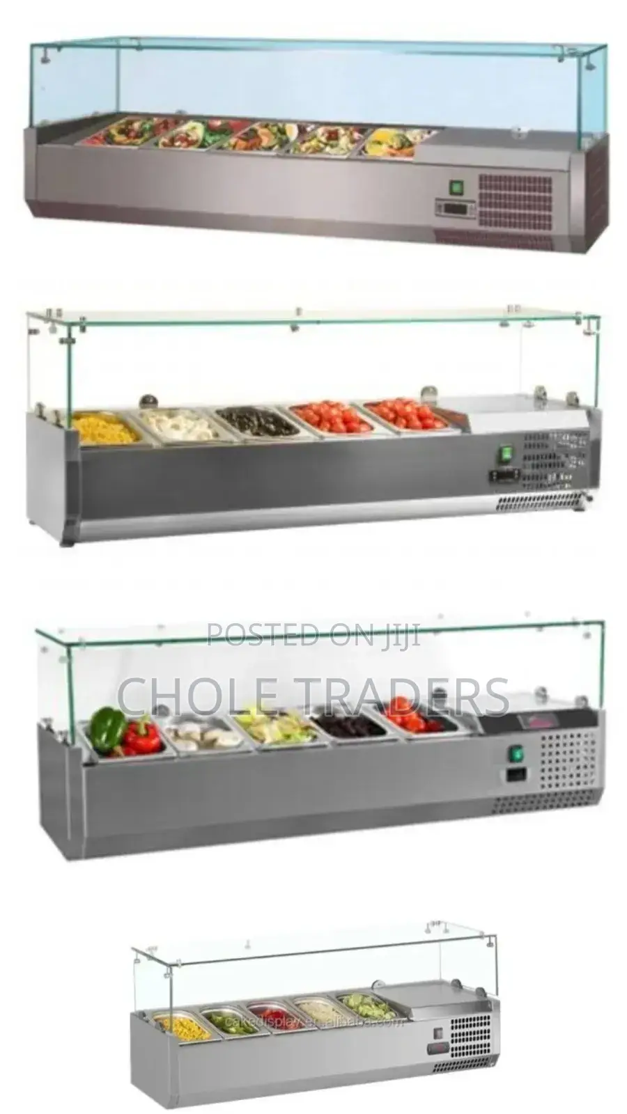 5-pans Refrigerated Salad Bar Display Unit