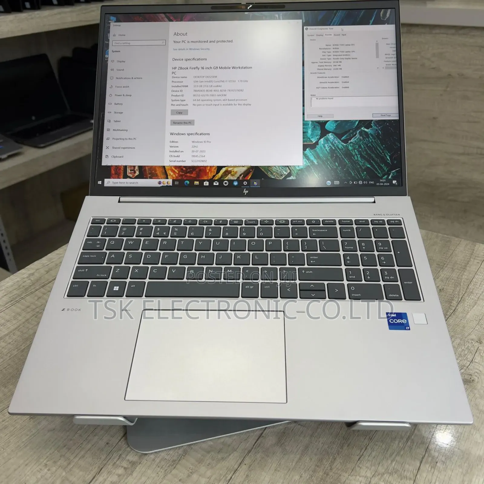 New Laptop HP ZBook Firefly 16 G10 32GB Intel Core I7 SSD 1T