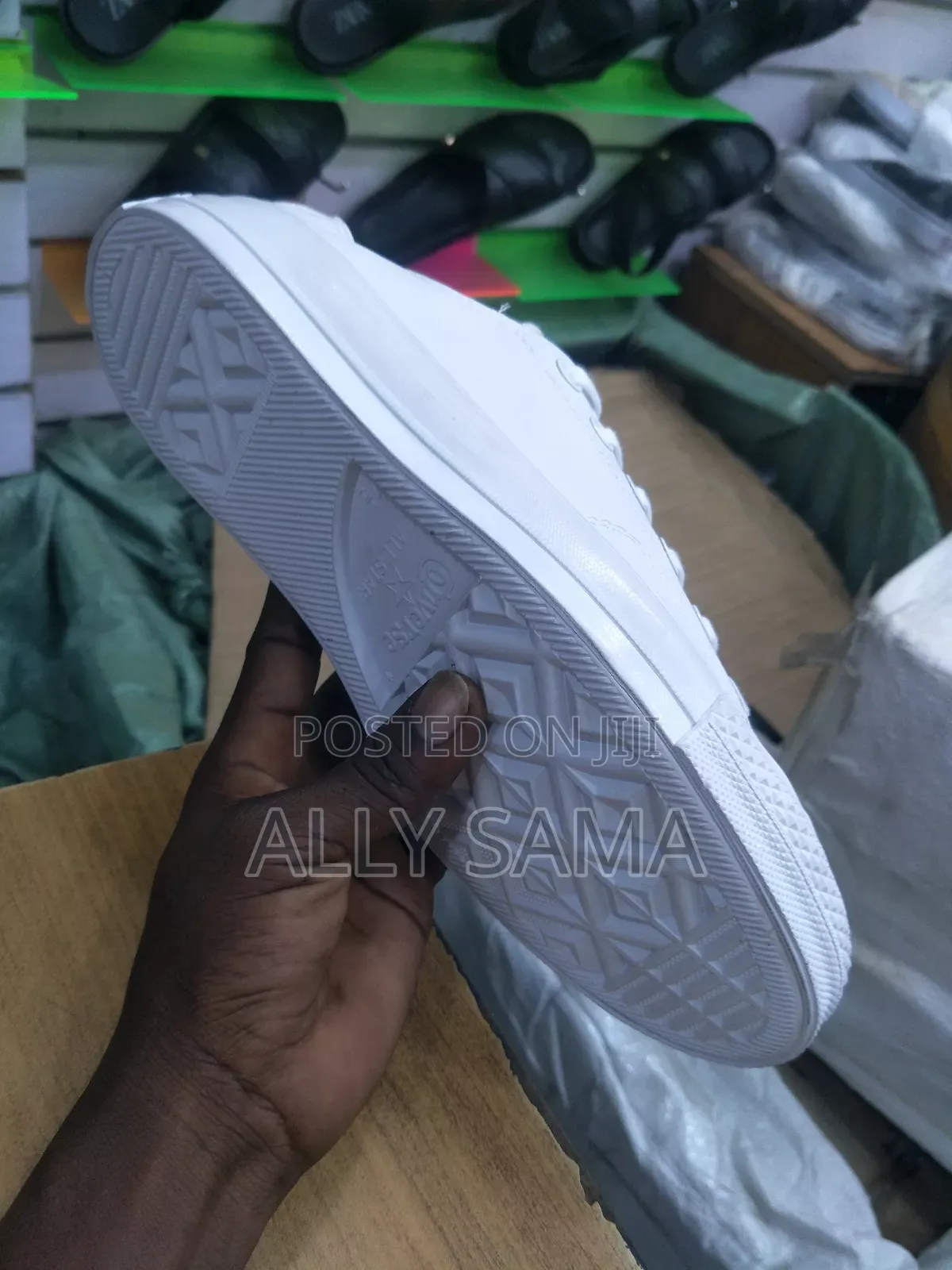 Mens Allstar Material Leather White Full