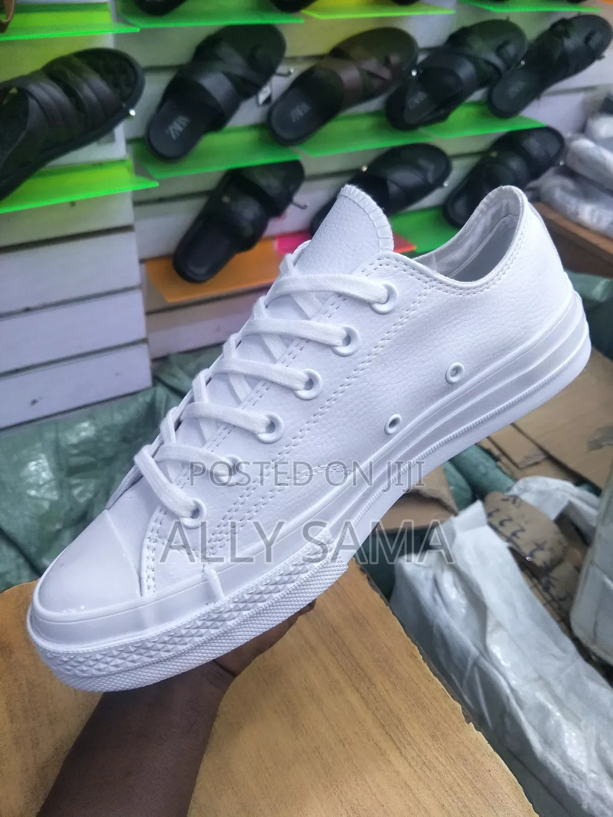 Mens Allstar Material Leather White Full
