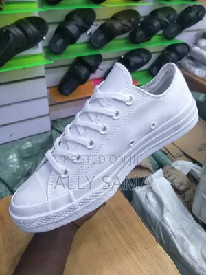 Mens Allstar Material Leather White Full