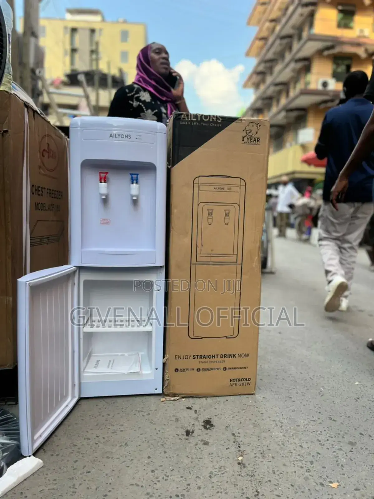 OFA OFA = Ailyons Water Dispenser Njia Mbili Na Kabati Imara