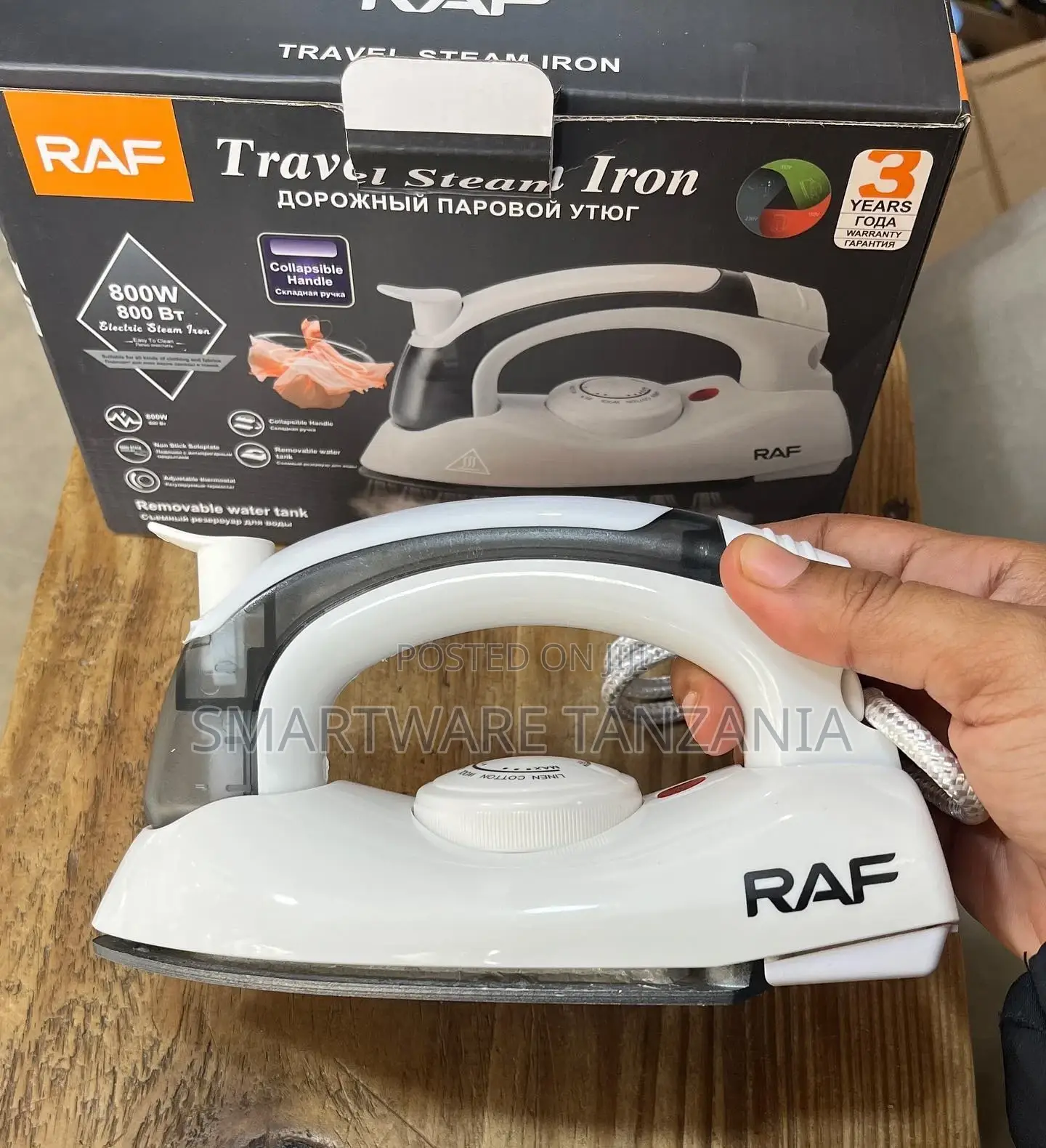 Raf Foldable Travel Steam Iron