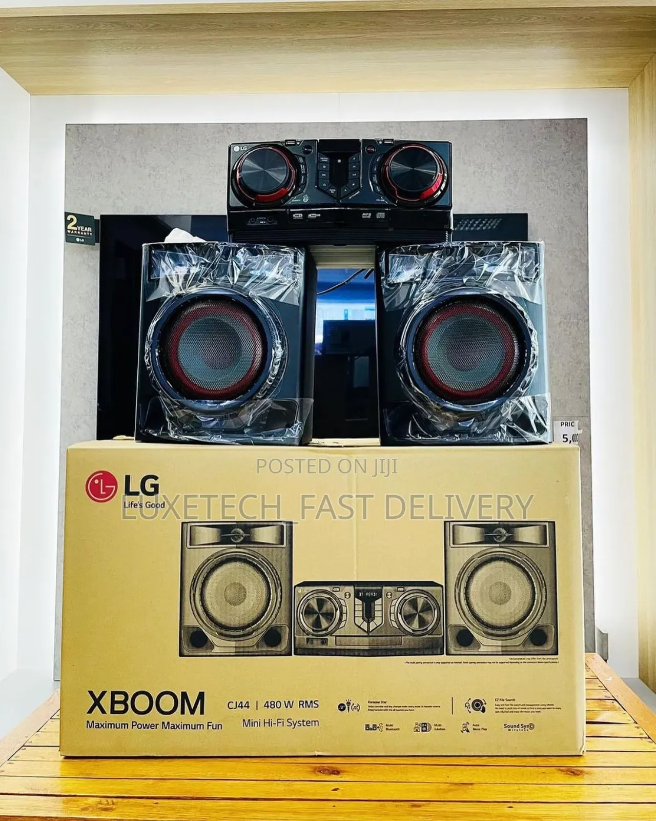 LG Xboom 480 Watts Cj44