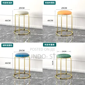 1pc Round Stool Living Room Simple Fashion Dining Chairs