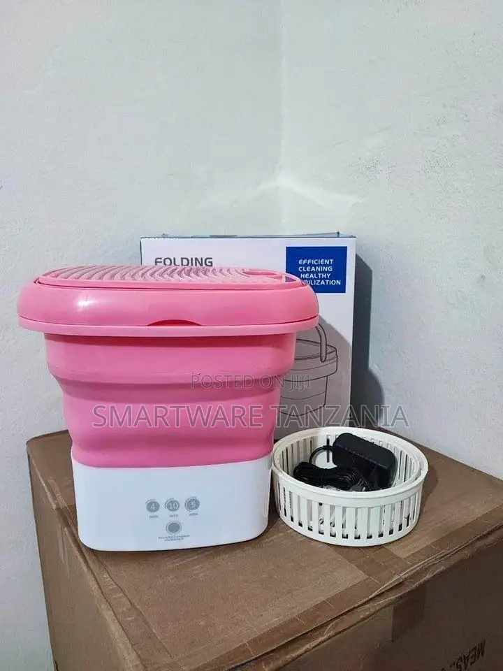 Folding Washing Machine With Spin Dryer For Camping, Travel