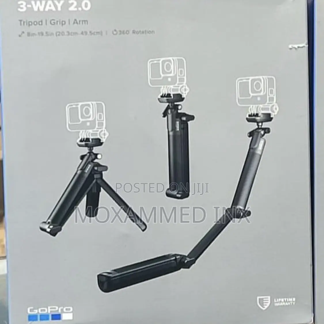 Original 3 Way 2.0 for Go Pro Arm , Tripod Grip