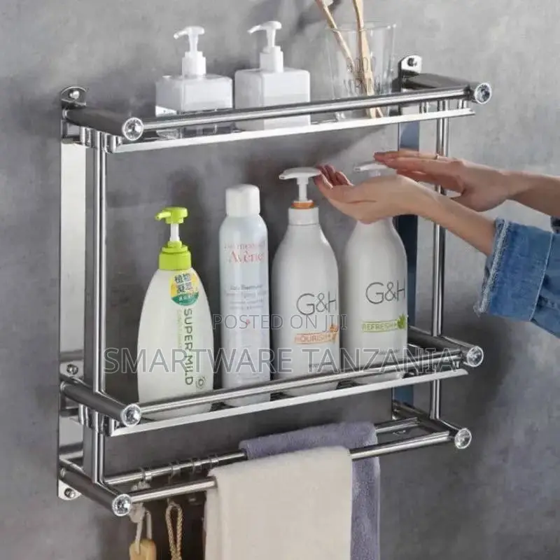 2 Tier Stainless Steel Towel Rack