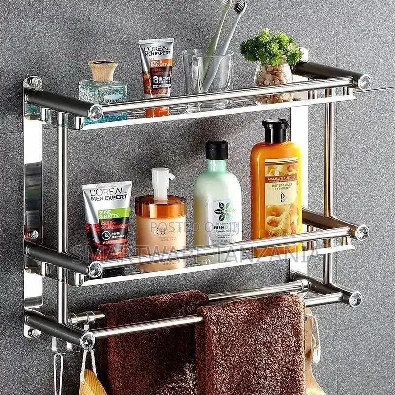 Aluminum Bath Shower Storage Organizer Shampoo Holder Basket