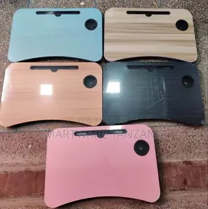 Adjustable Laptop Bed Tray Table - Portable Lap Desk Wood