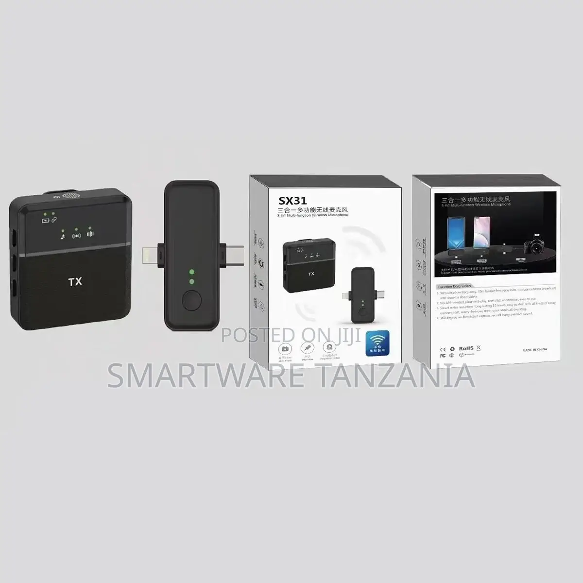 Wireless Microphone Phone Camera Interview Live Recording