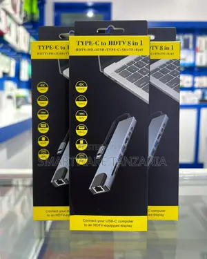 8 In 1 USB-C / Type-c To USB Docking Station HUB Adapter