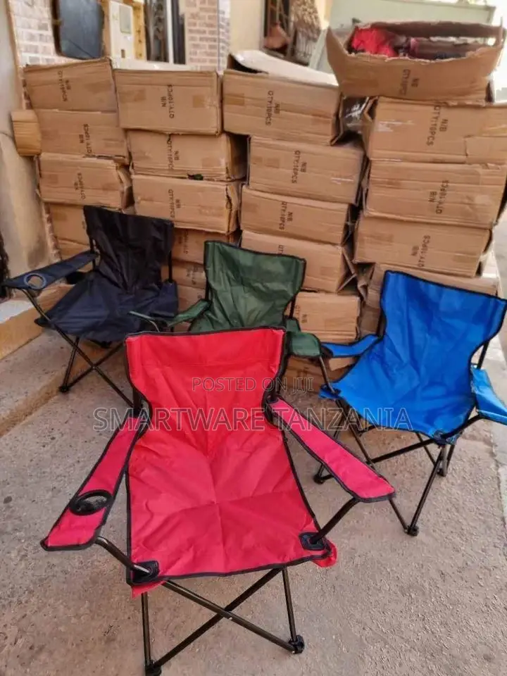 Folding Beach Chair Camping Chair Compact Lumbar Back