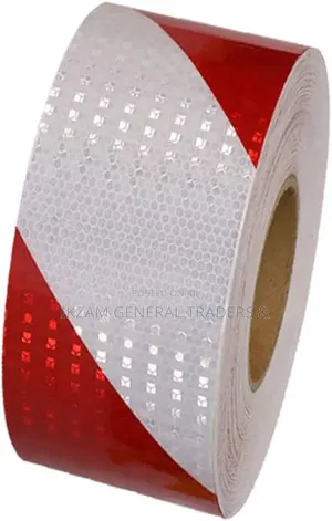 Reflective Tape Line (Red & White)
