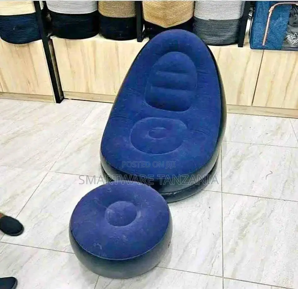 Inflatable Lounge Chair, Air Lazy Sofa Set Indoor Outdoor