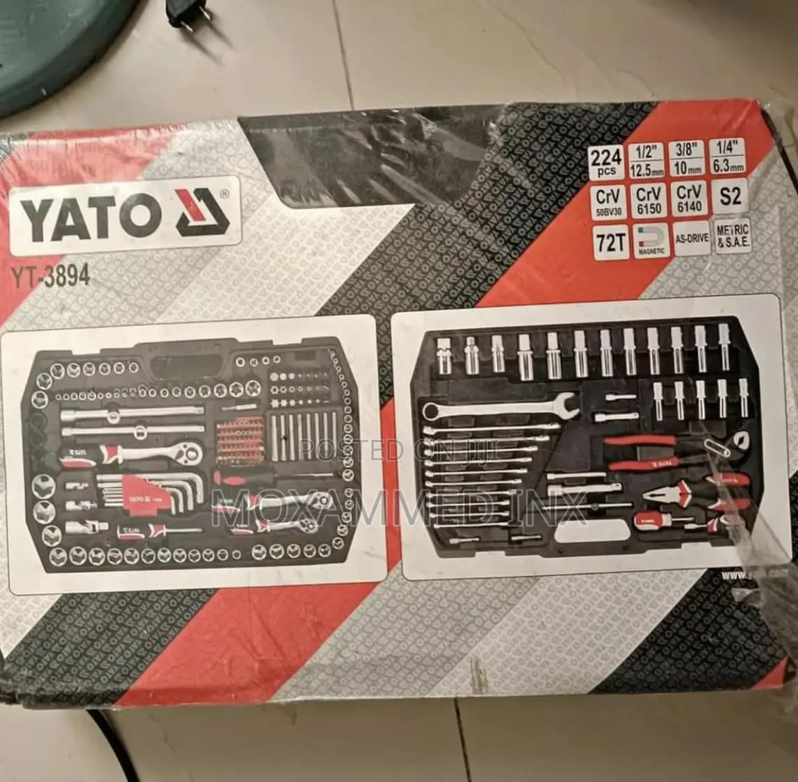 YATO Mechanical Tool Set 1/2”, 224pcs