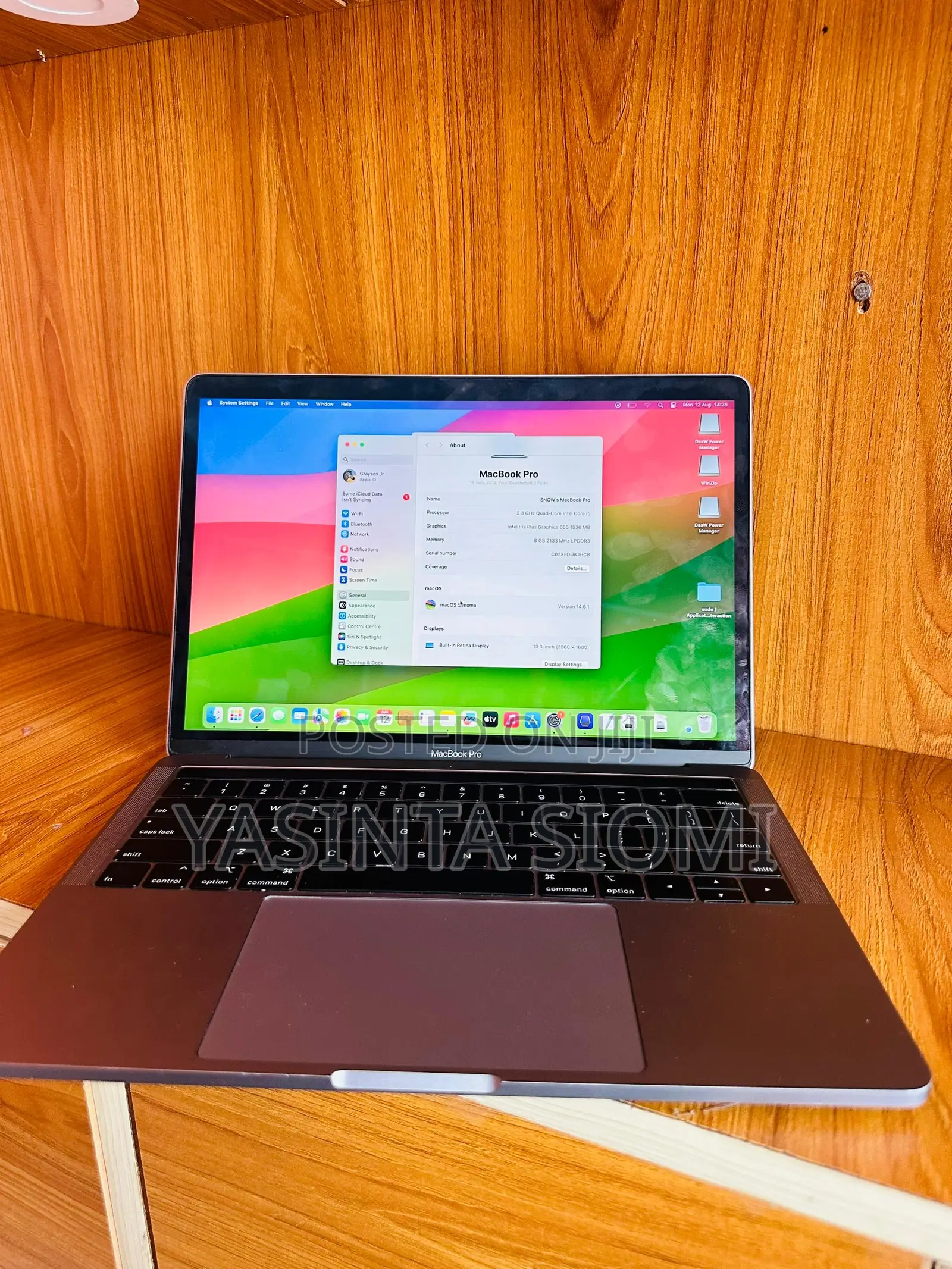 Laptop Apple MacBook 2018 8GB Intel Core I5 SSD 256GB