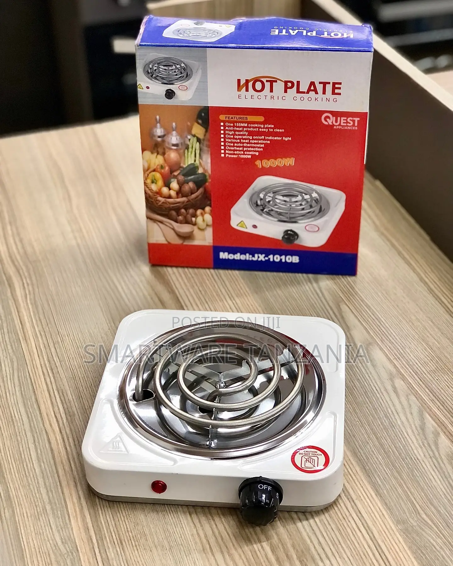 1,000W Electric Countertop Coil Stove Burner With 5 Level