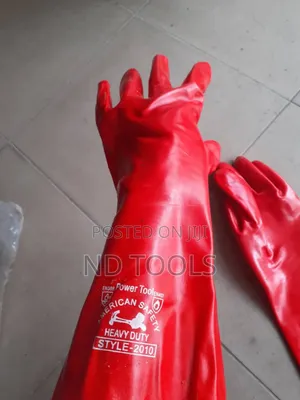 Chemical Gloves Red 16"