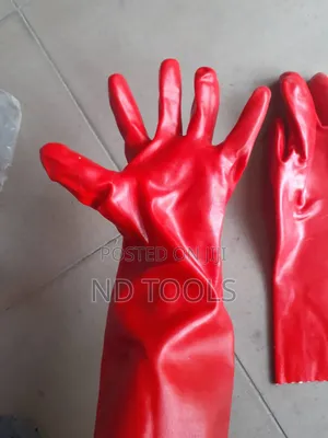 Chemical Gloves Red 16"