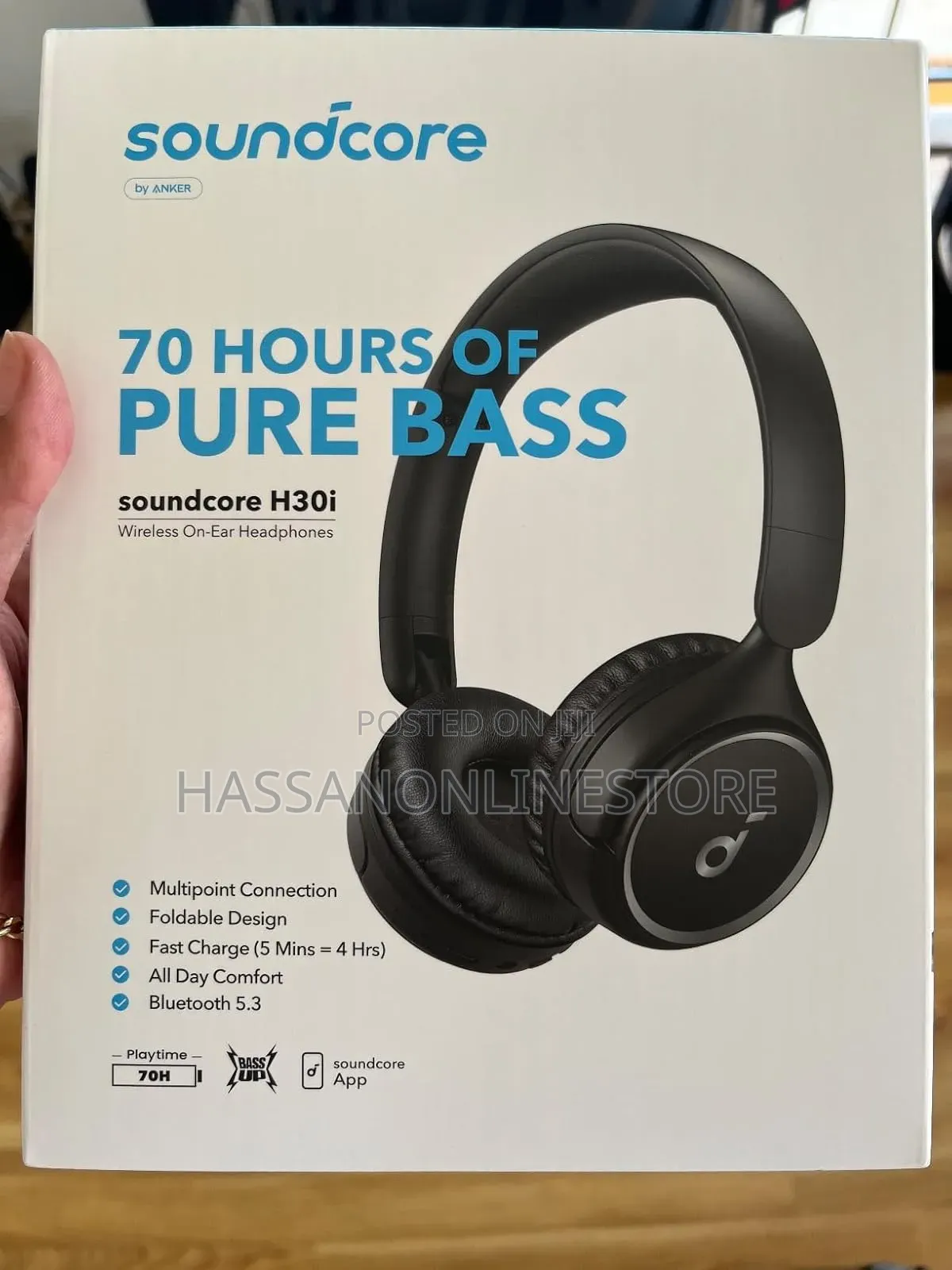 Soundcore by Anker H30i on-Ear Bluetooth Wireless Headphones