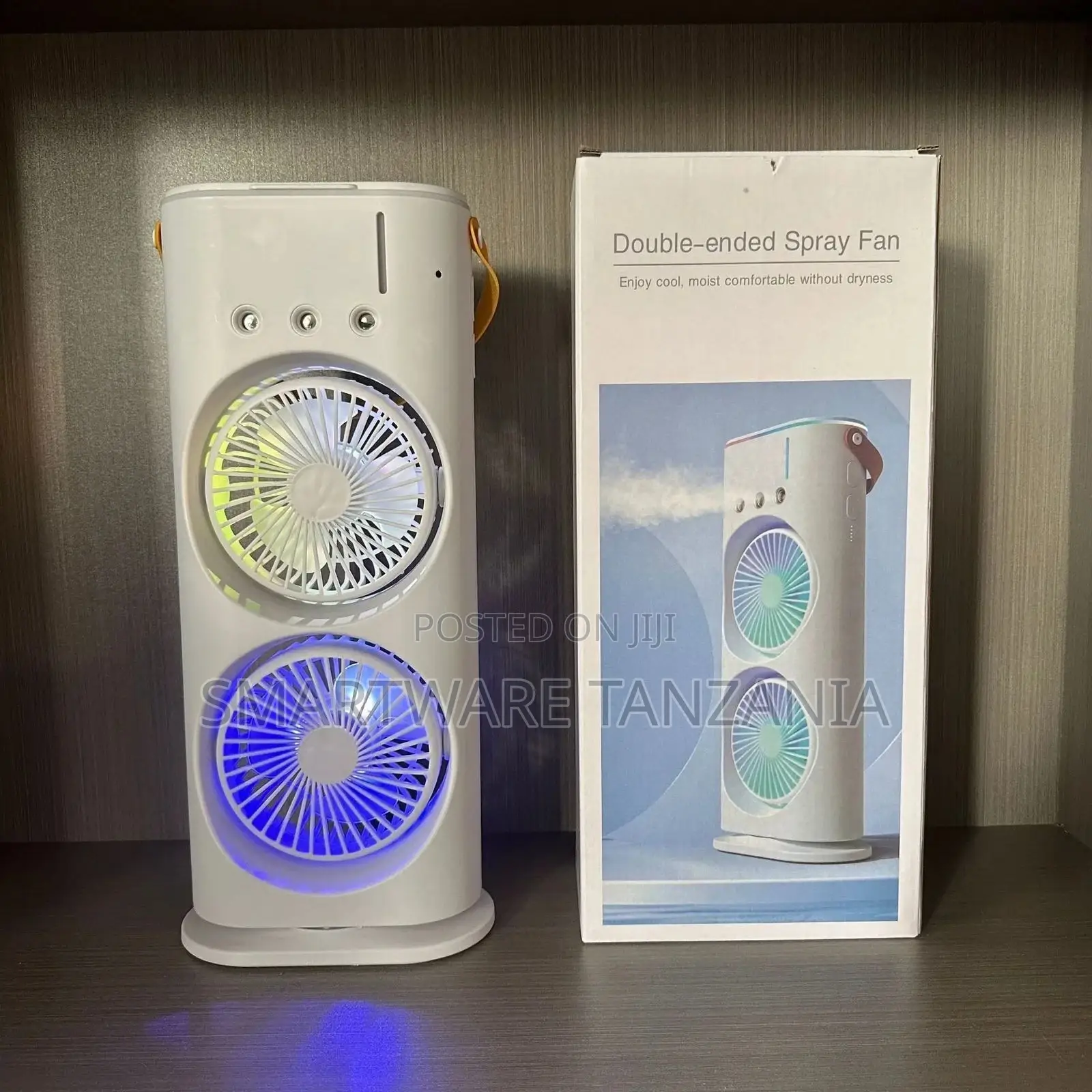 Double-ended Spray Fan With Portable Light Humidifier