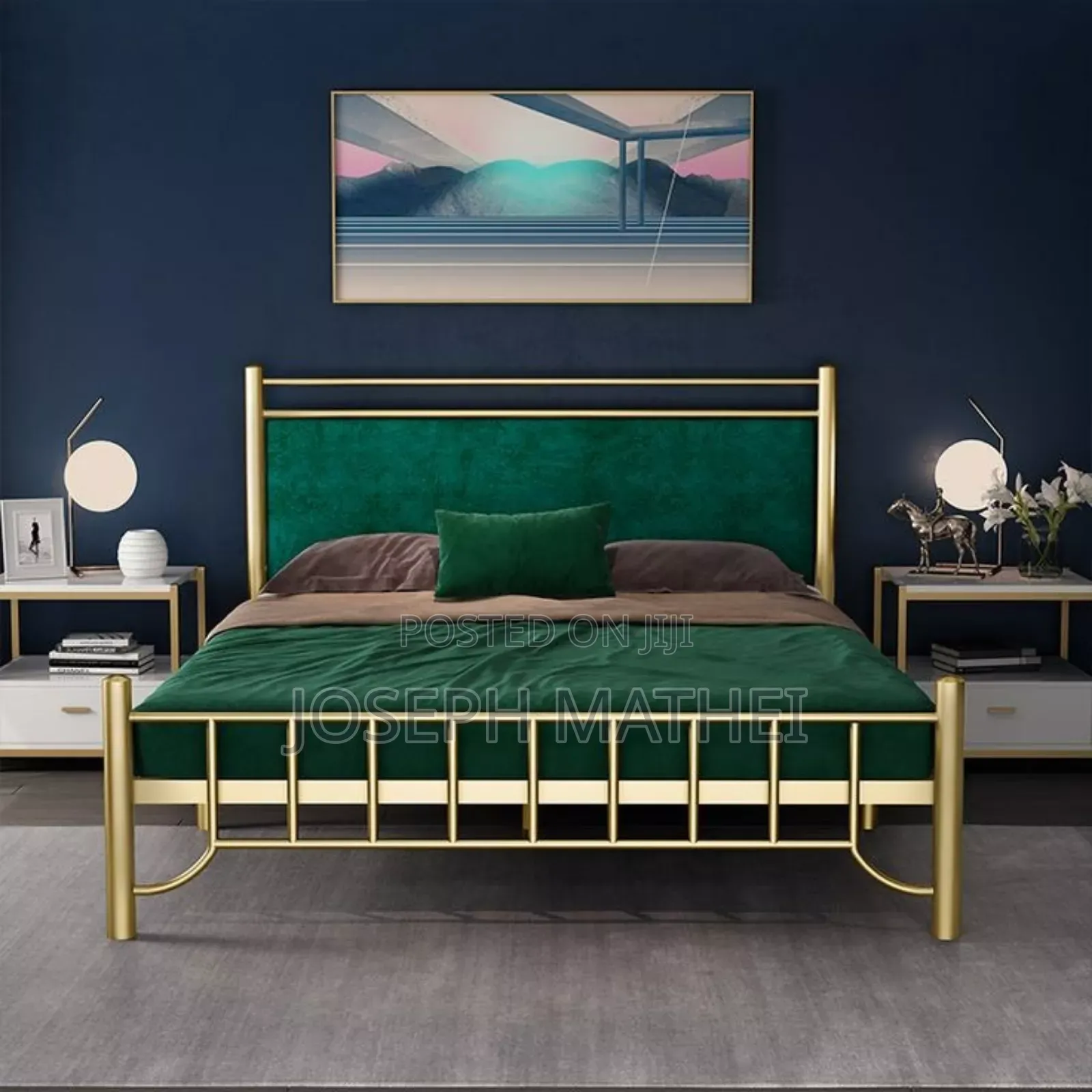 Kitanda Kizuri Chuma Na Sofa Bed Side 2