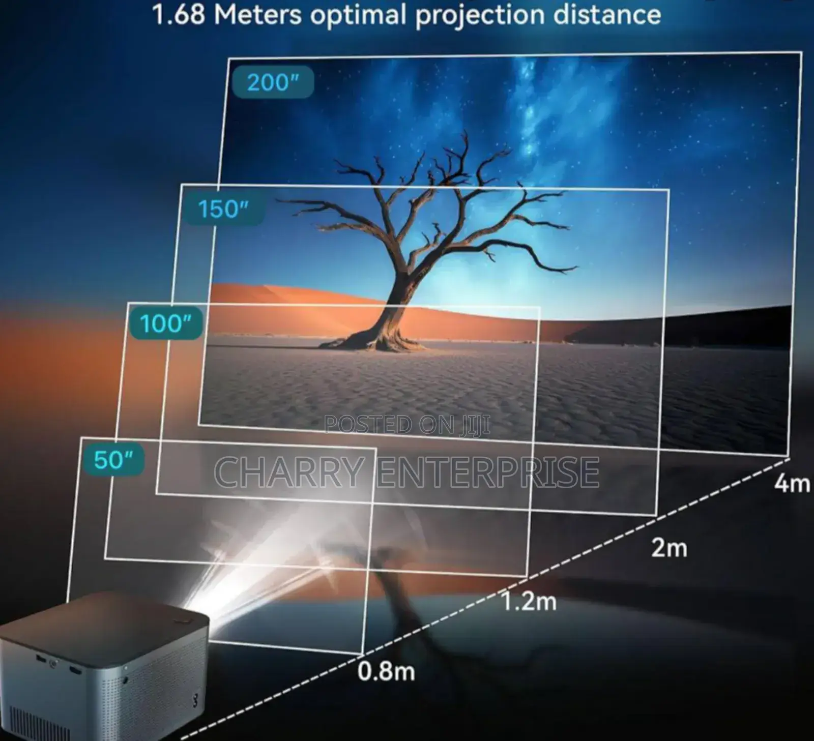 HY350 High Quality SMART ANDROID PROJECTOR* 20 to 200inch