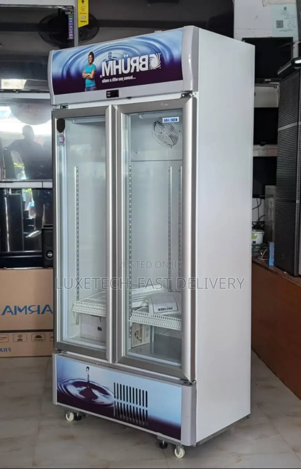 Bruhm Show Case Fridge/Refrigerator 409l Side by Side