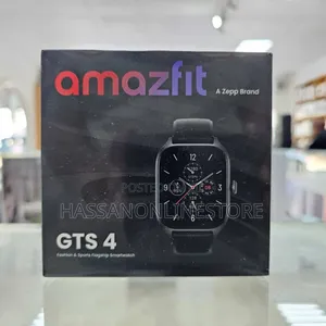Amazfit GTS4 Smart Watch Black Case Black Belt