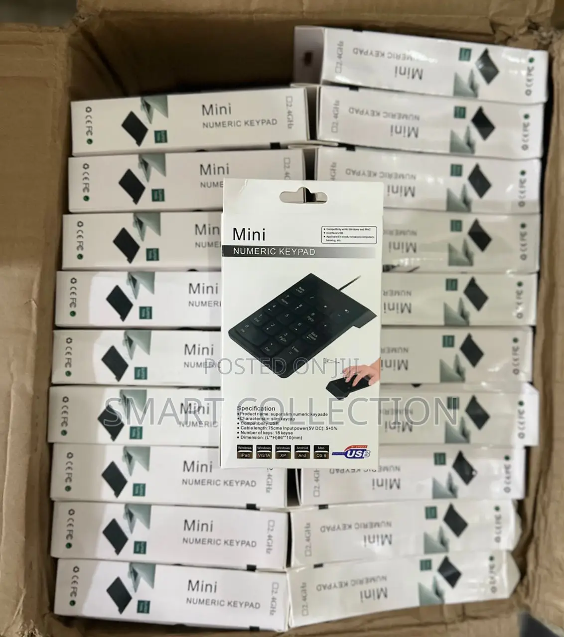 Mini USB 18 Keys High Speed Super Slim Numeric Keypad