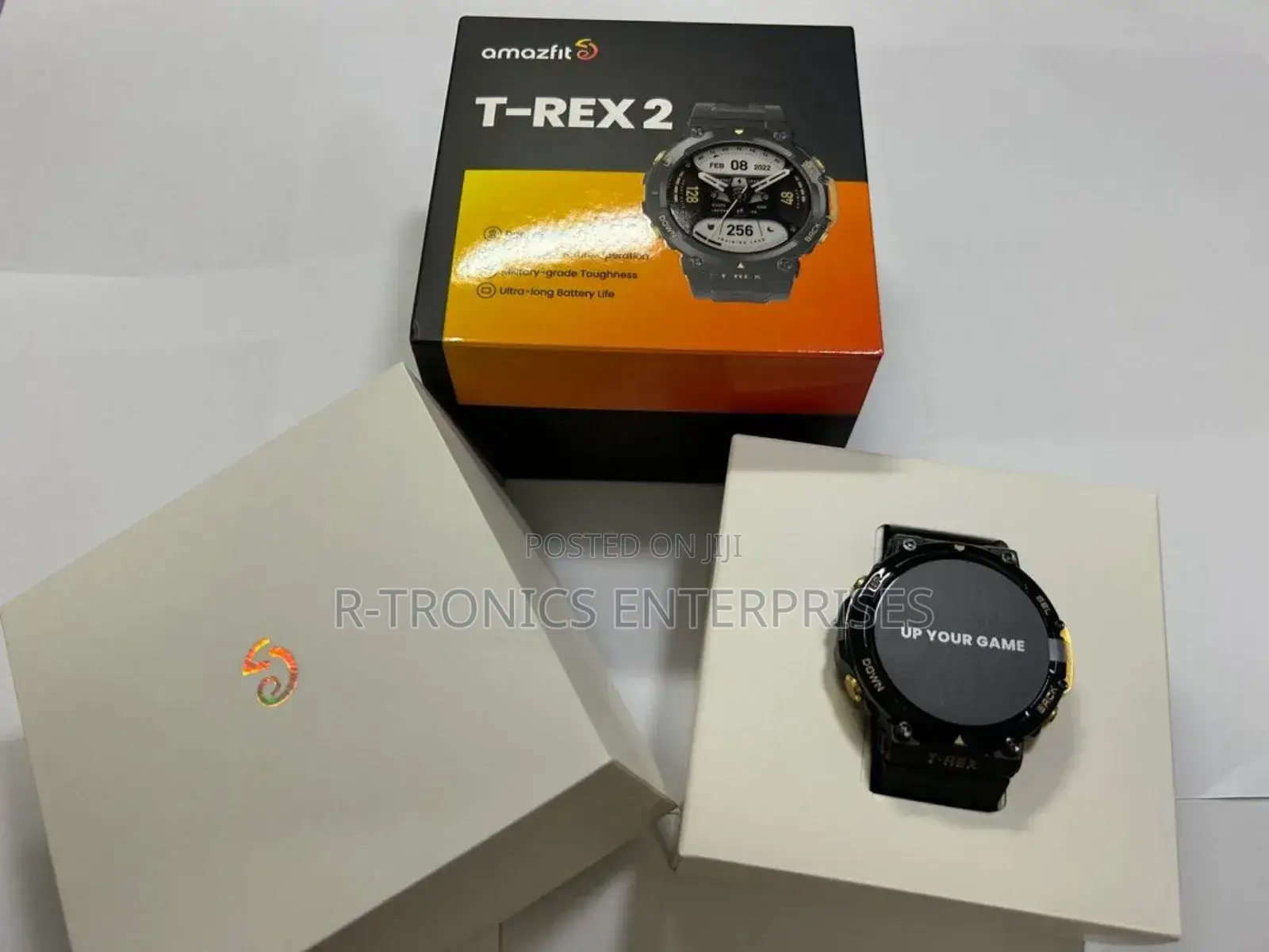 Amazfit Trex2 Heavy Duty Smart Watch Black Gold