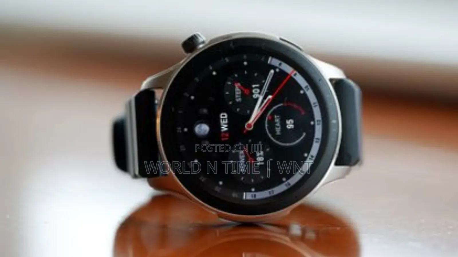 Amazfit GTR4 Smart Watch Silver Case Black Belt
