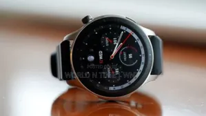 Amazfit GTR4 Smart Watch Silver Case Black Belt
