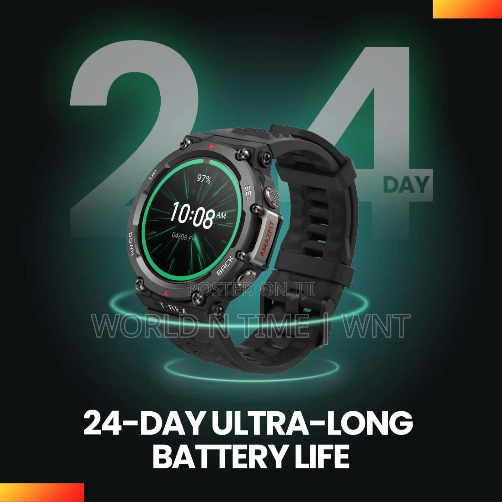 Amazfit Trex2 Heavy Duty Smart Watch Black Gold