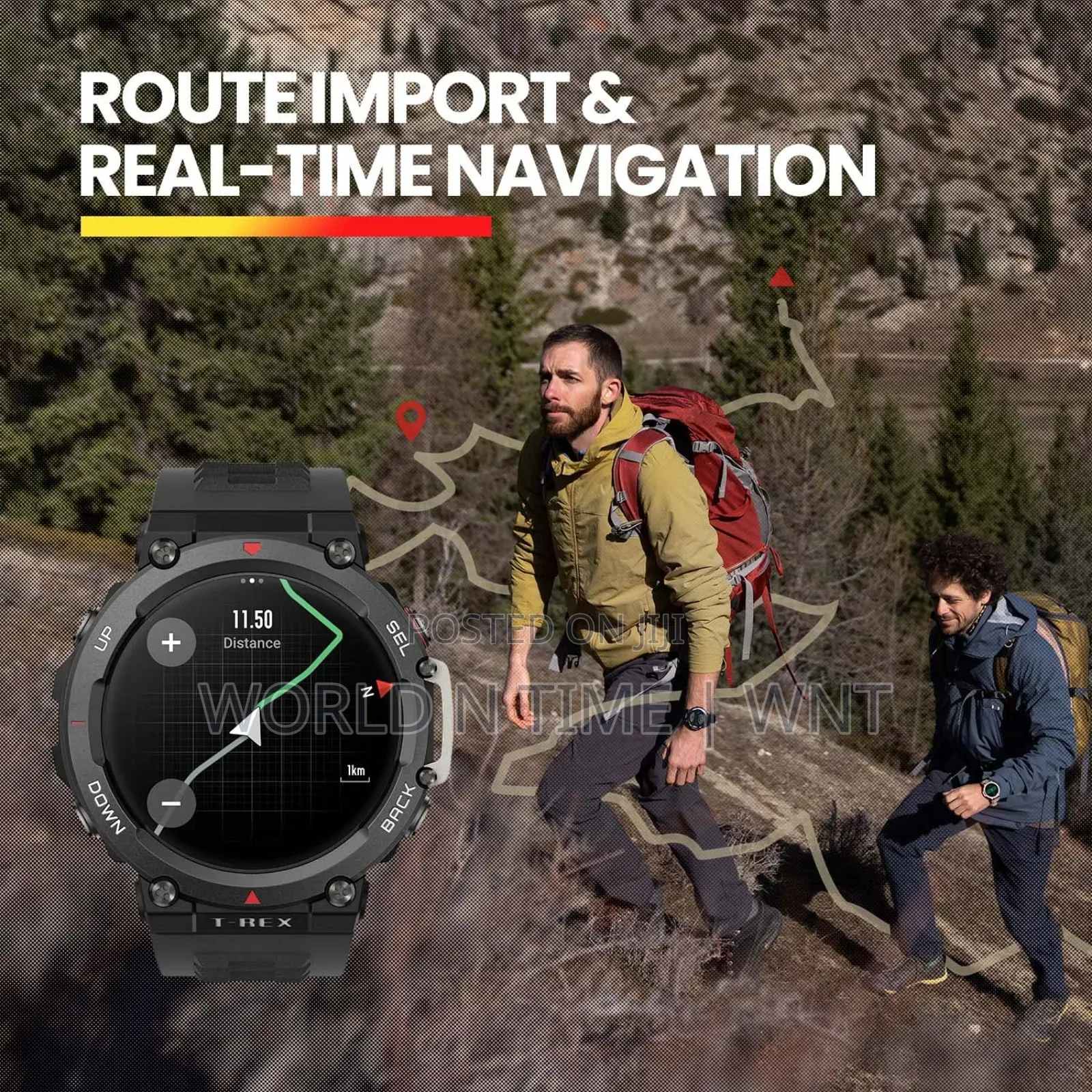 Amazfit Trex2 Heavy Duty Smart Watch Black Gold