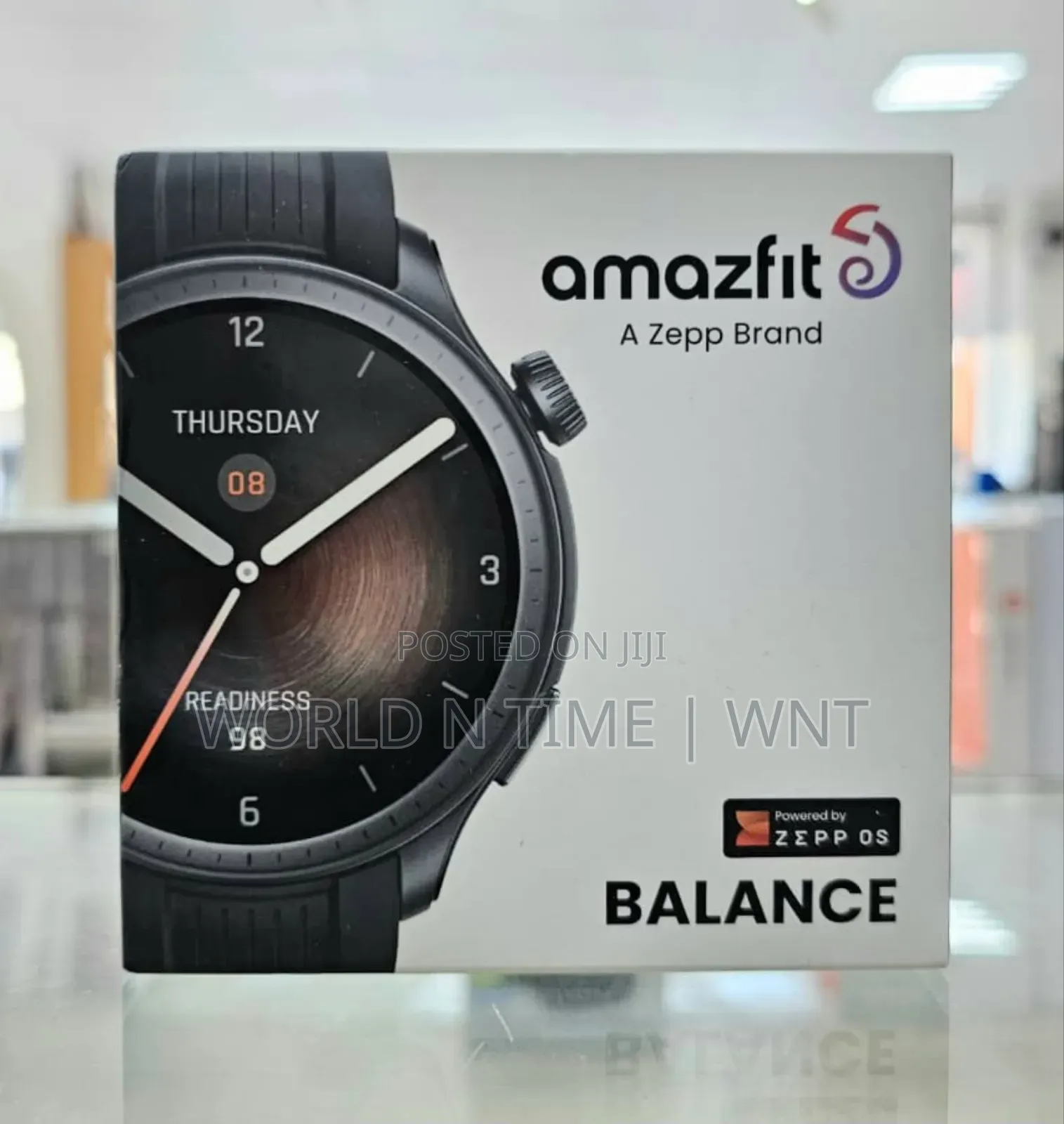 Amazfit Balance Smart Watch Grey Case Black Belt
