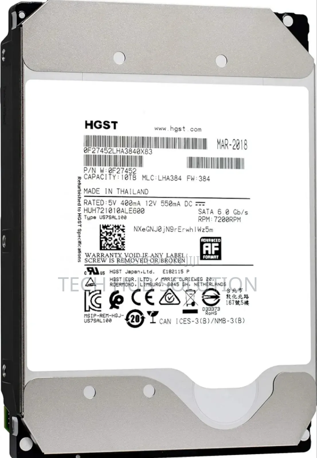 HDD Internal Hard Drive 10TB