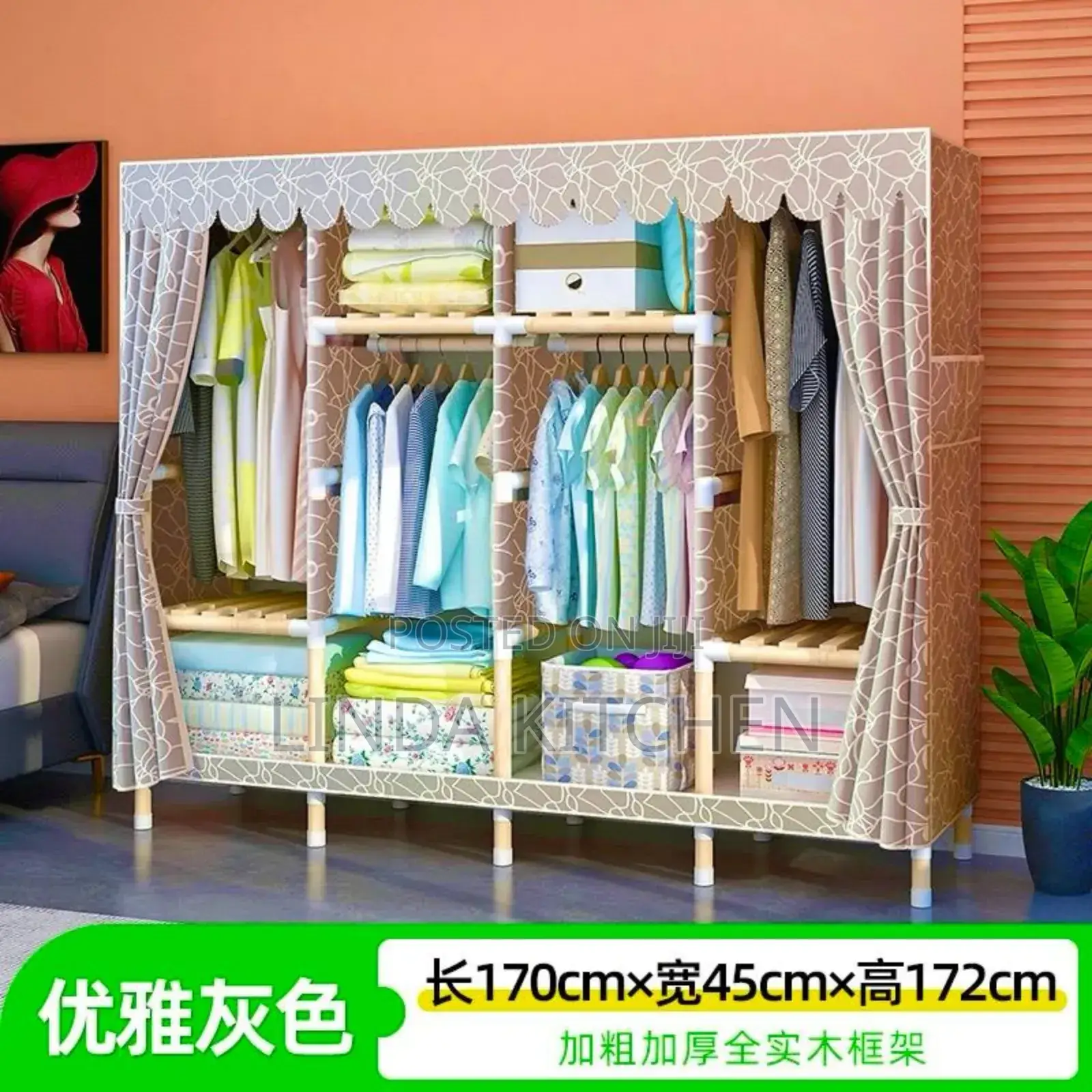 Closet Portable 2, 3 AND 4doors (Kabati Za Nguo)