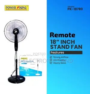 Power King Size 18 Fan Ya Remote