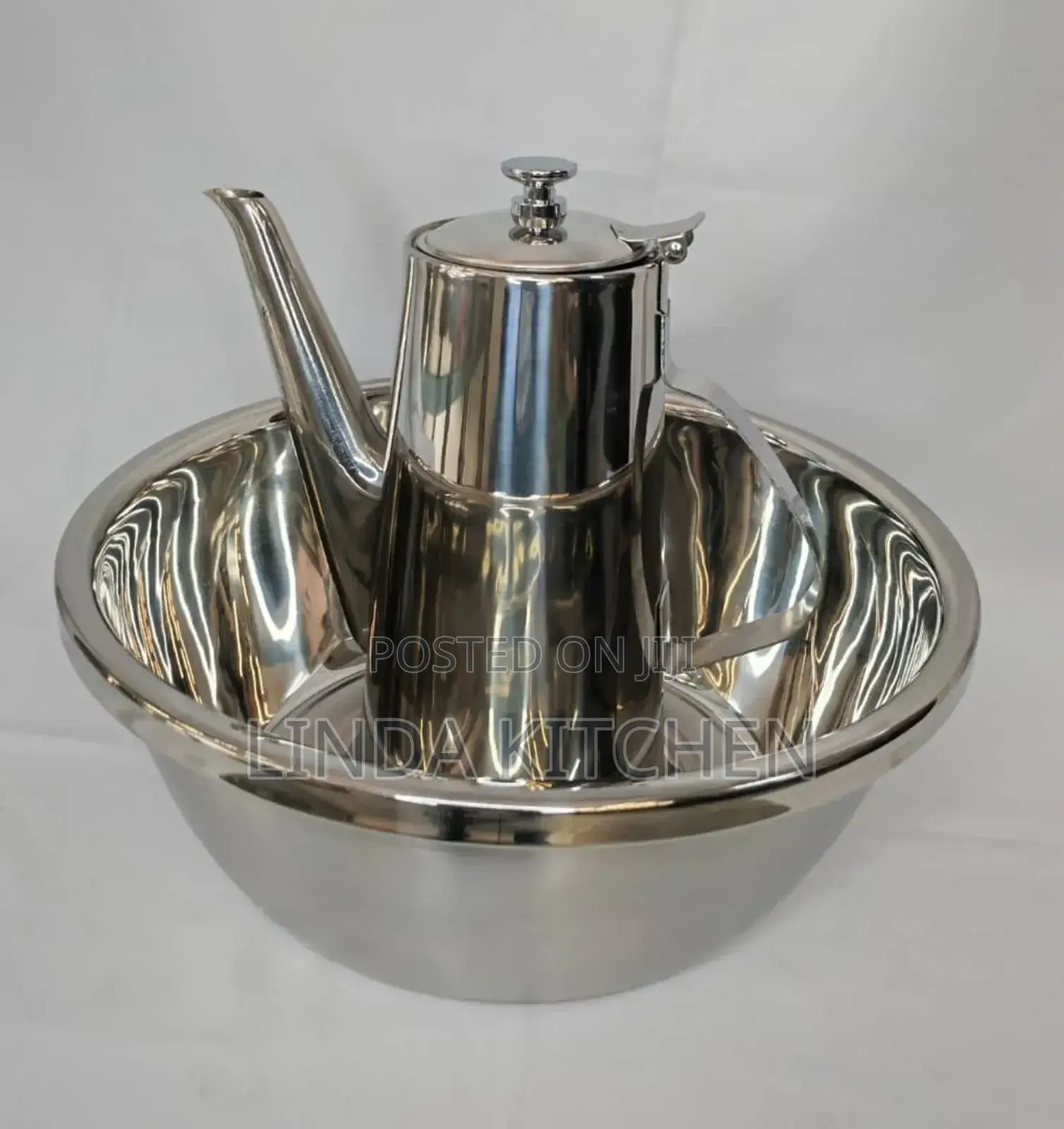 Stainless Steel Bowl And Jag