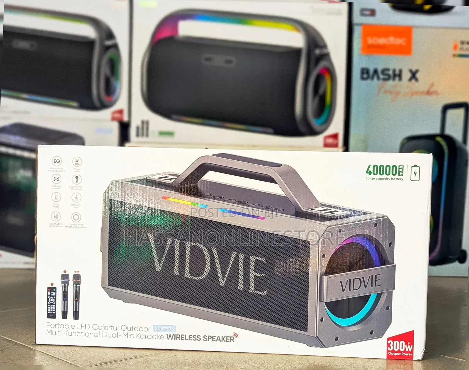 Vidvie XL-SP916 Wireless Speaker With 2 Mics
